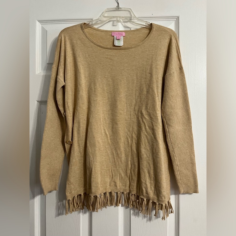 Lilly Pulitzer Gold Sweater, size XS
